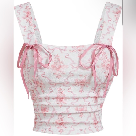 Make Me Chic Tops - Make Me Chic - NWT - Pink Floral Tank Top